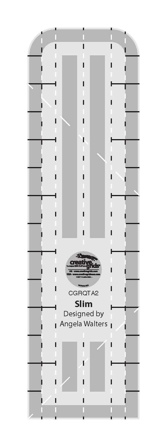 Angela Walters Creative Grids Machine Quilting Rulers Non Slip 1/4