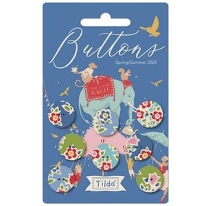 Farm Flower Jubilee Buttons 16mm by Tilda