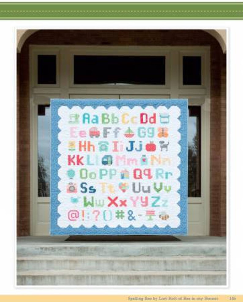 Spelling Bee Book by Lori Holt Quilt Pattern Etsy