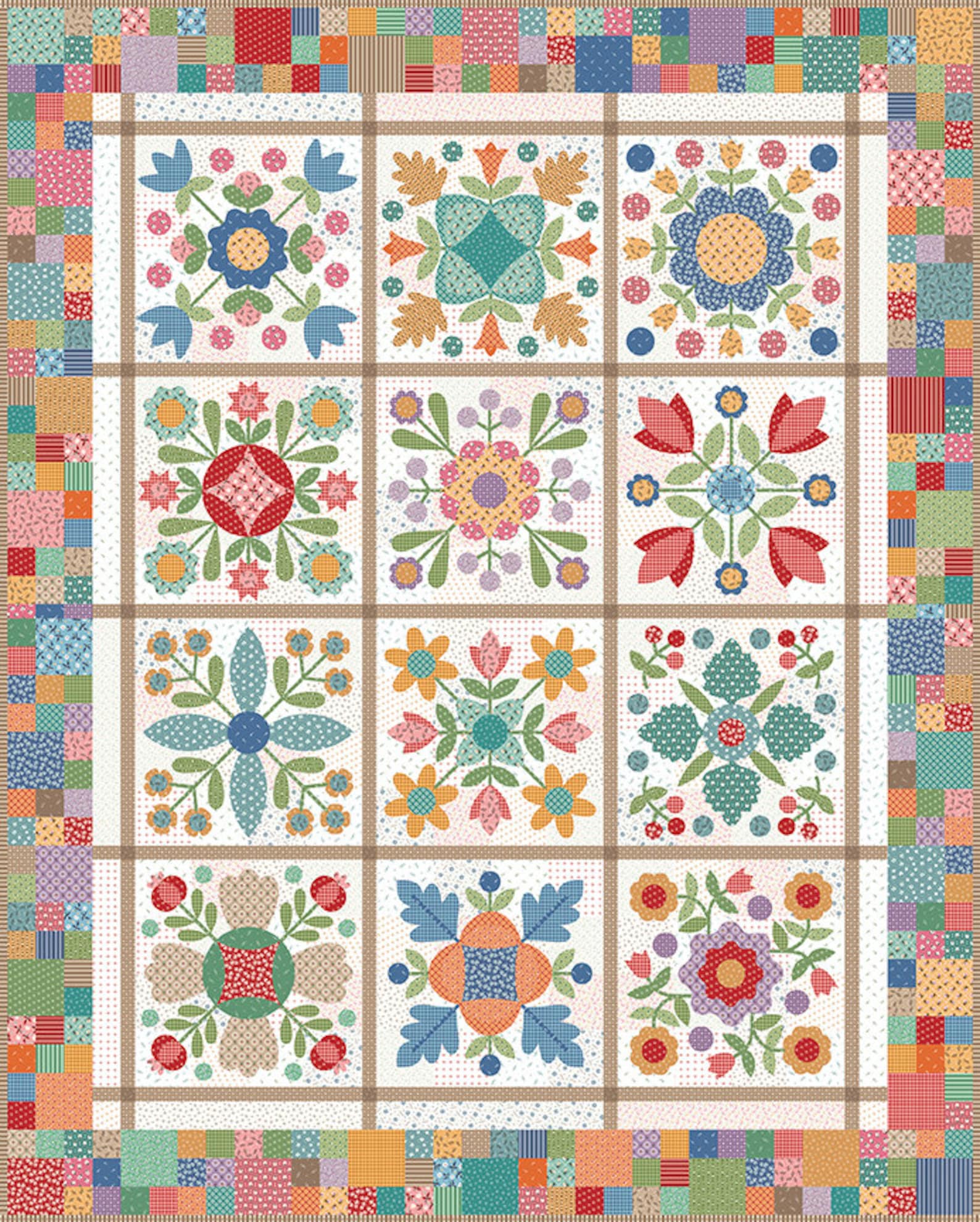 Prairie Meadow Quilt Kit by Lori Holt Etsy Canada