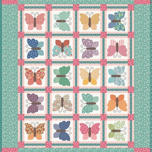 Vintage Butterflies Quilt Kit by Lori Holt