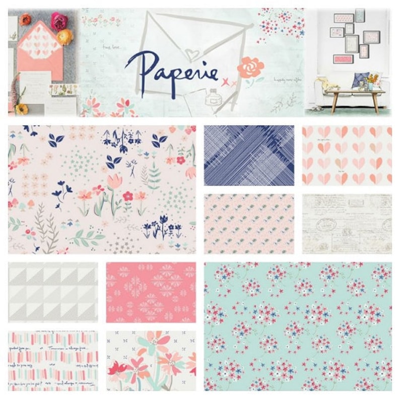 Love Letter Mini Quilt Kit featuring Paperie by Amy Sinibaldi