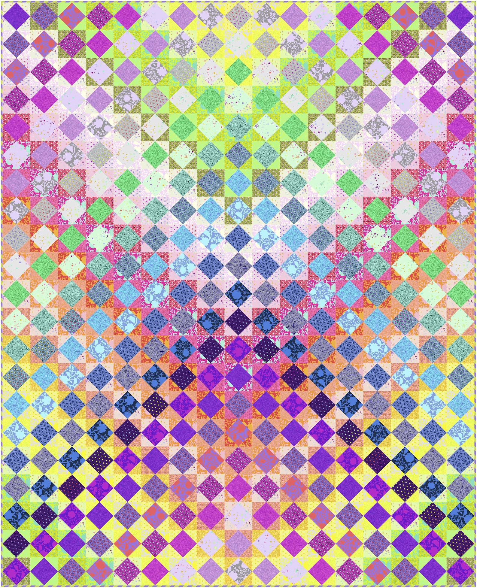 Woven Radiance Quilt Kit Featuring True Colors by Tula Pink Etsy