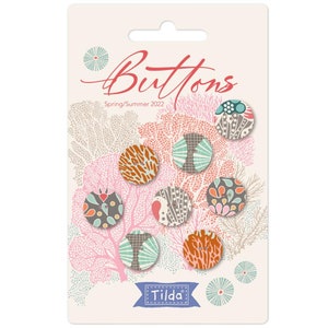 Cotton Beach Buttons 14mm by Tilda