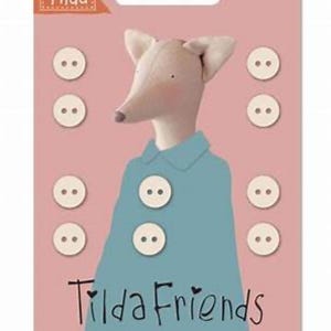 Tilda Friends Cotton Buttons Neutral
