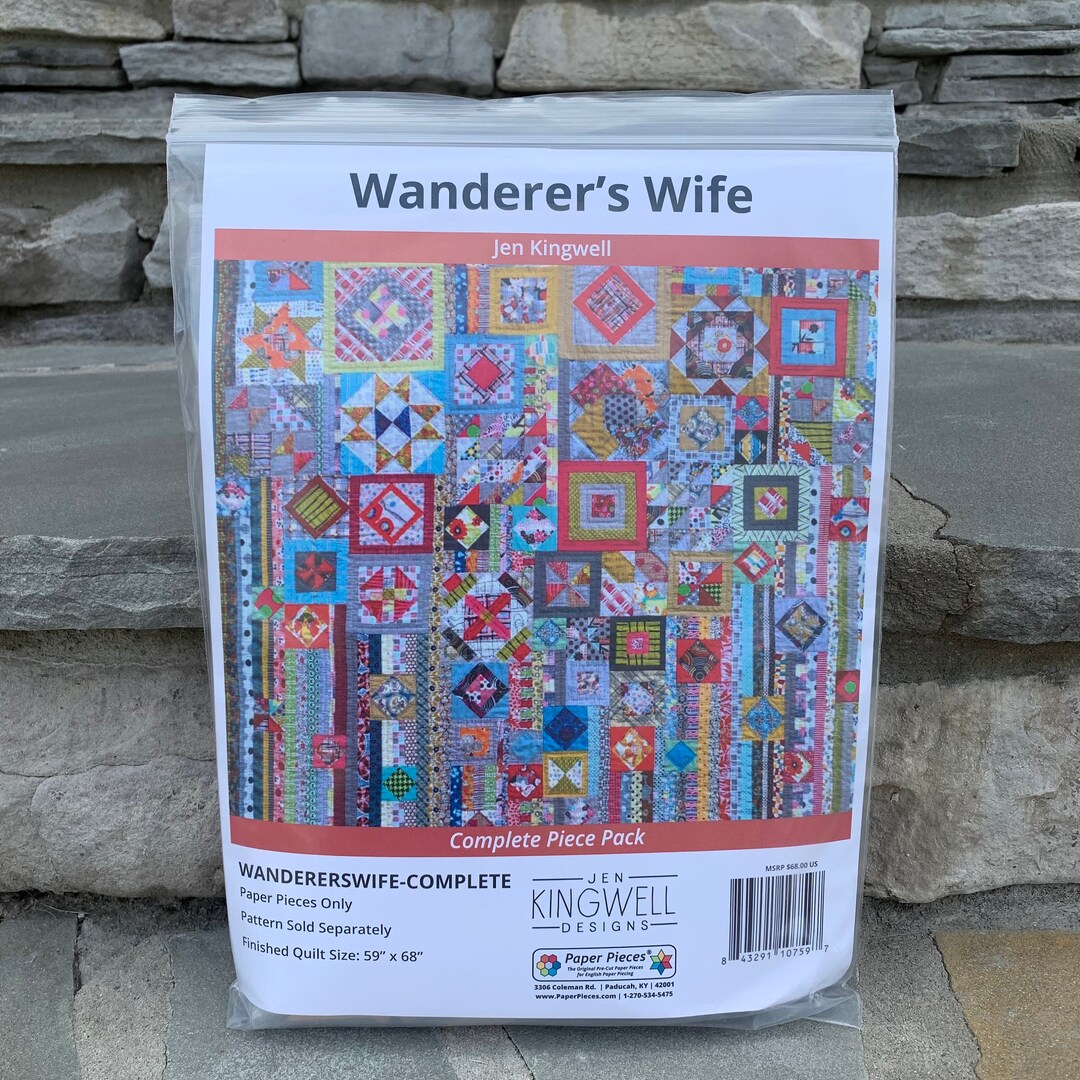 Gypsy Wife/ Wanderer's Wife Quilt Complete English Paper Piece Pack by