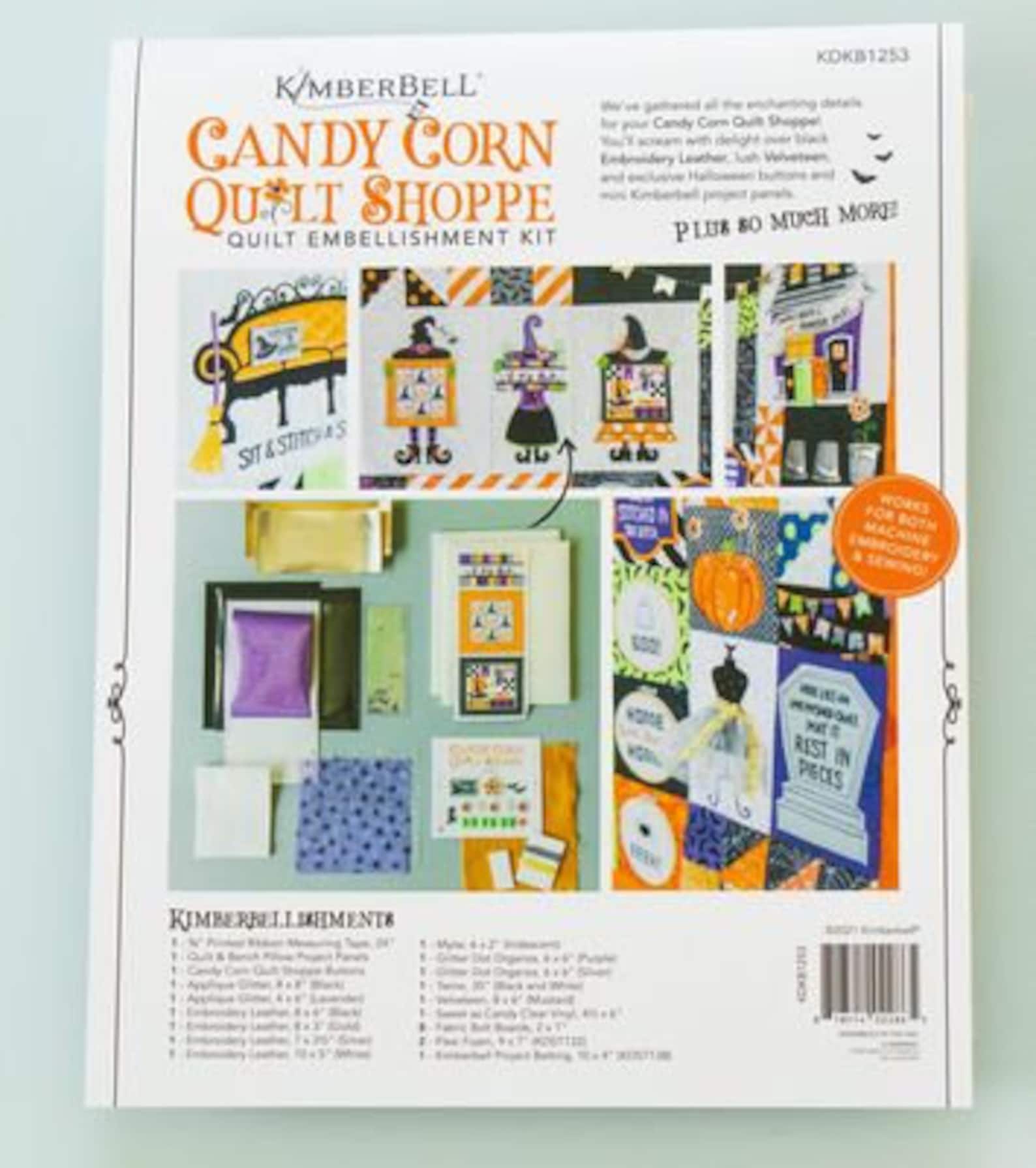 Candy Corn Quilt Shoppe Hometown Halloween Embellishment Kit Etsy