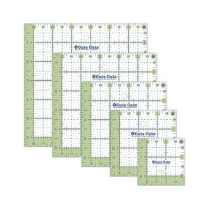 Lori Holt Cuts Ruler Set: Green Square Quilting Rulers