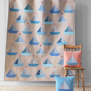 Sailboat Quilt Kit featuring Tilda