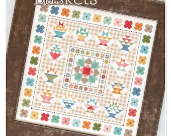 It's Sew Emma Kreuzstichmuster „Flohmarkt Blumen“ – Von Lori Holt, Inkl. Diagramm & Farbangaben