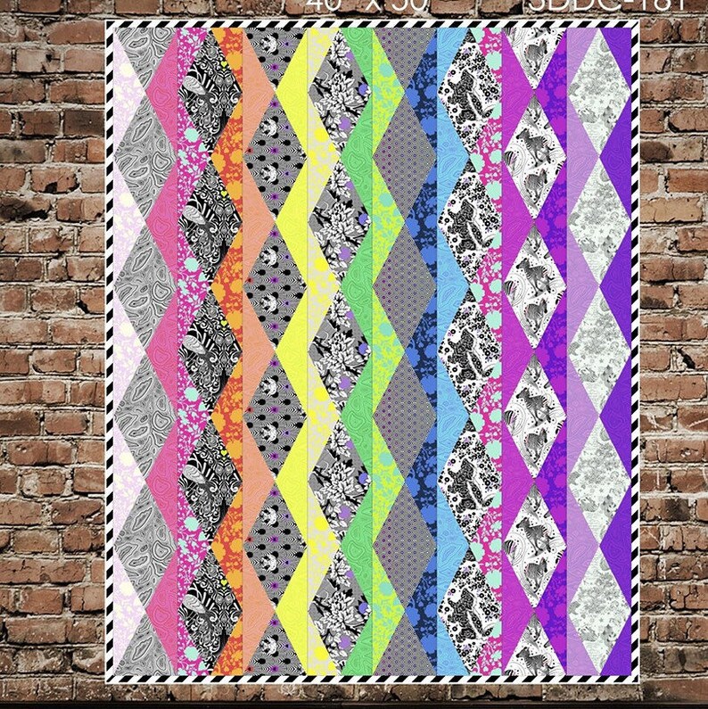 Prismatic Waves Quilt Kit Featuring True Colors by Tula Pink Etsy