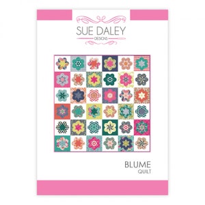 Patrón de colcha Blume de Sue Daley de Patchwork con Busyfingers