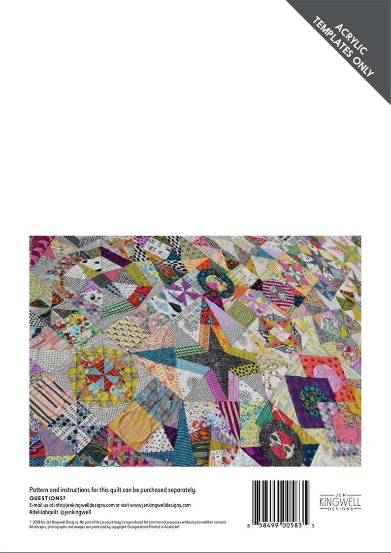 Delilah Quilt Pattern Set by Jen Kingwell Etsy