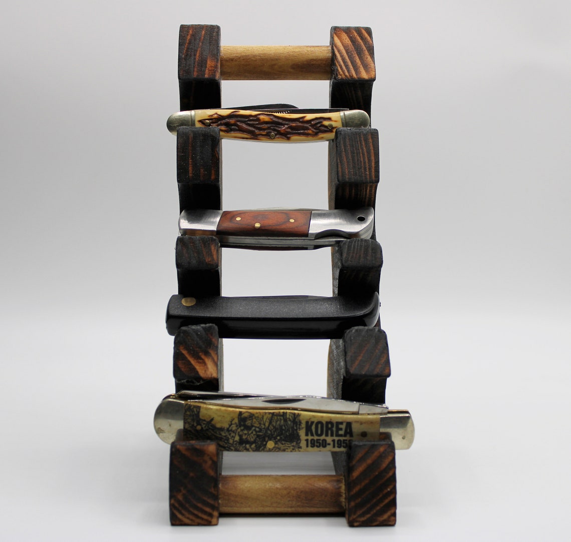 Hand Made Pocket Knife Display Stand for Case Xx Knives Buck Etsy