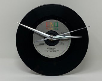 Pet Shop Boys -- West End Girls, 7" Record Clock