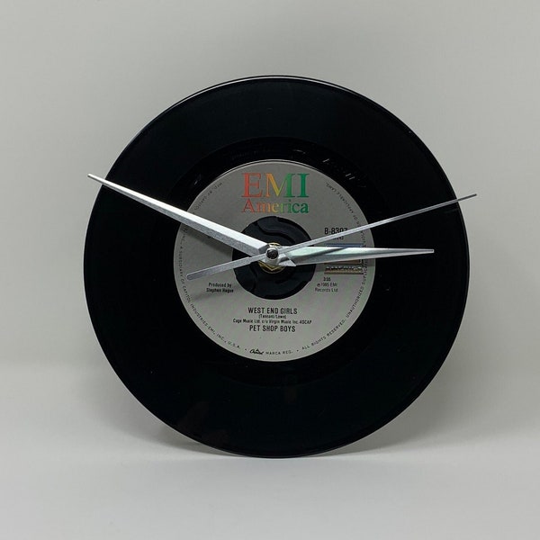 Pet Shop Boys -- West End Girls, 7" Record Clock