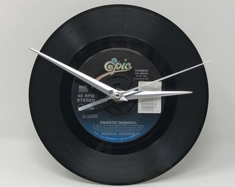 Michael Jackson -- Smooth Criminal, 7" Record Clock