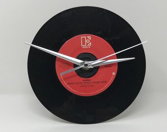 Queen -- Crazy Little Thing Called Love, 7" Record Clock