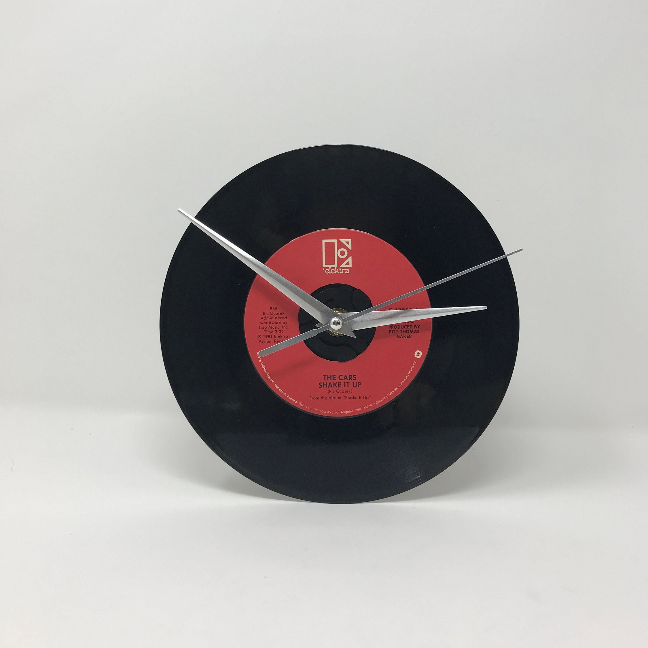 The Cars Drive 7 Vinyl Record Wall Clock The Cars Drive 7 Vinyl Record Wall Clock