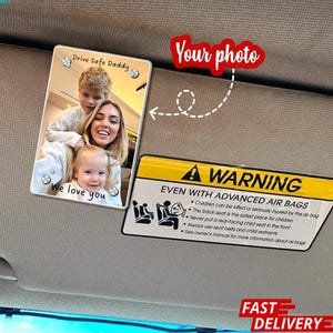 Car Visor Clip for Dad Drive Safe Daddy We Love You Car Visor First Time Dad Gift from Friend