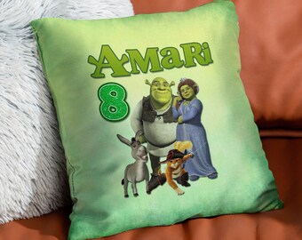 shrek sequin pillow