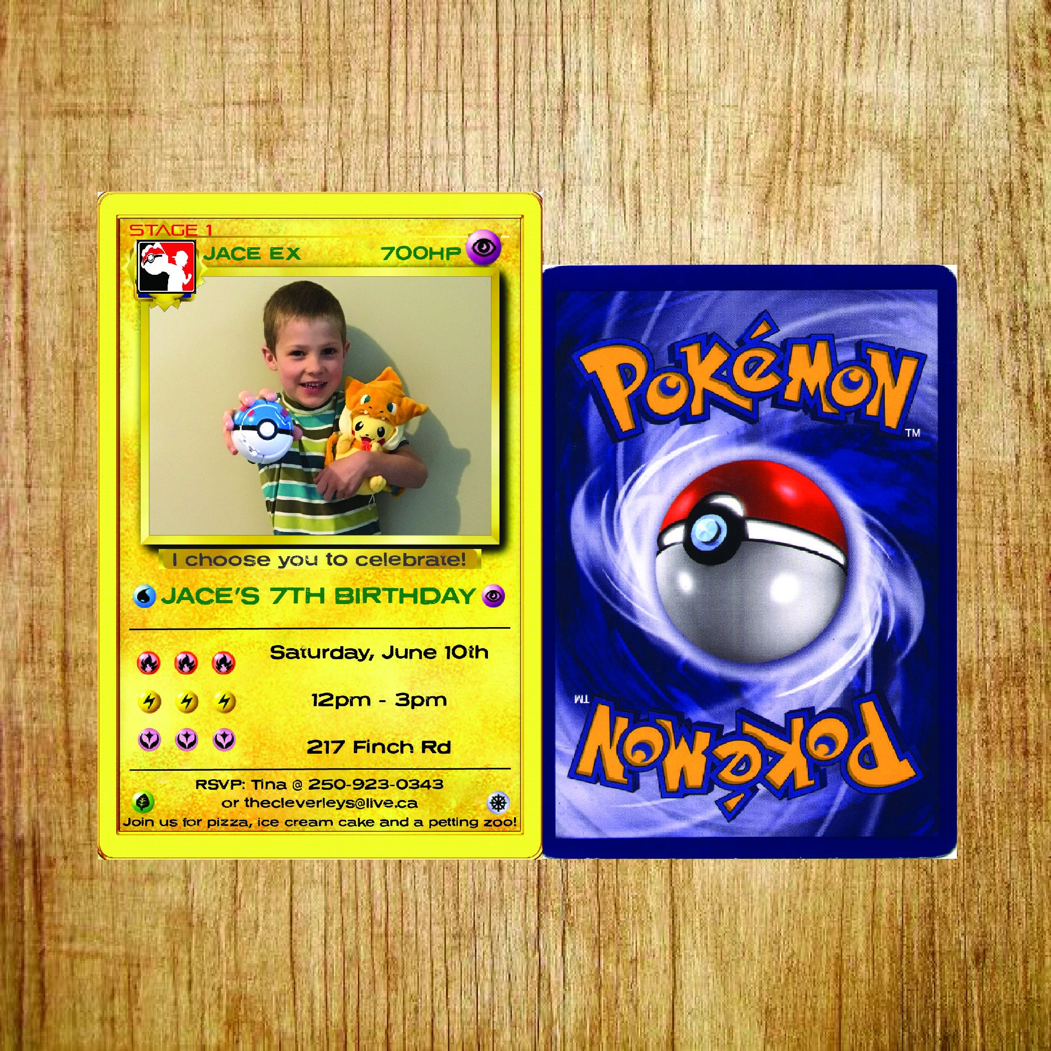 Pokemon invitation invitation anniversaire pokemon Etsy