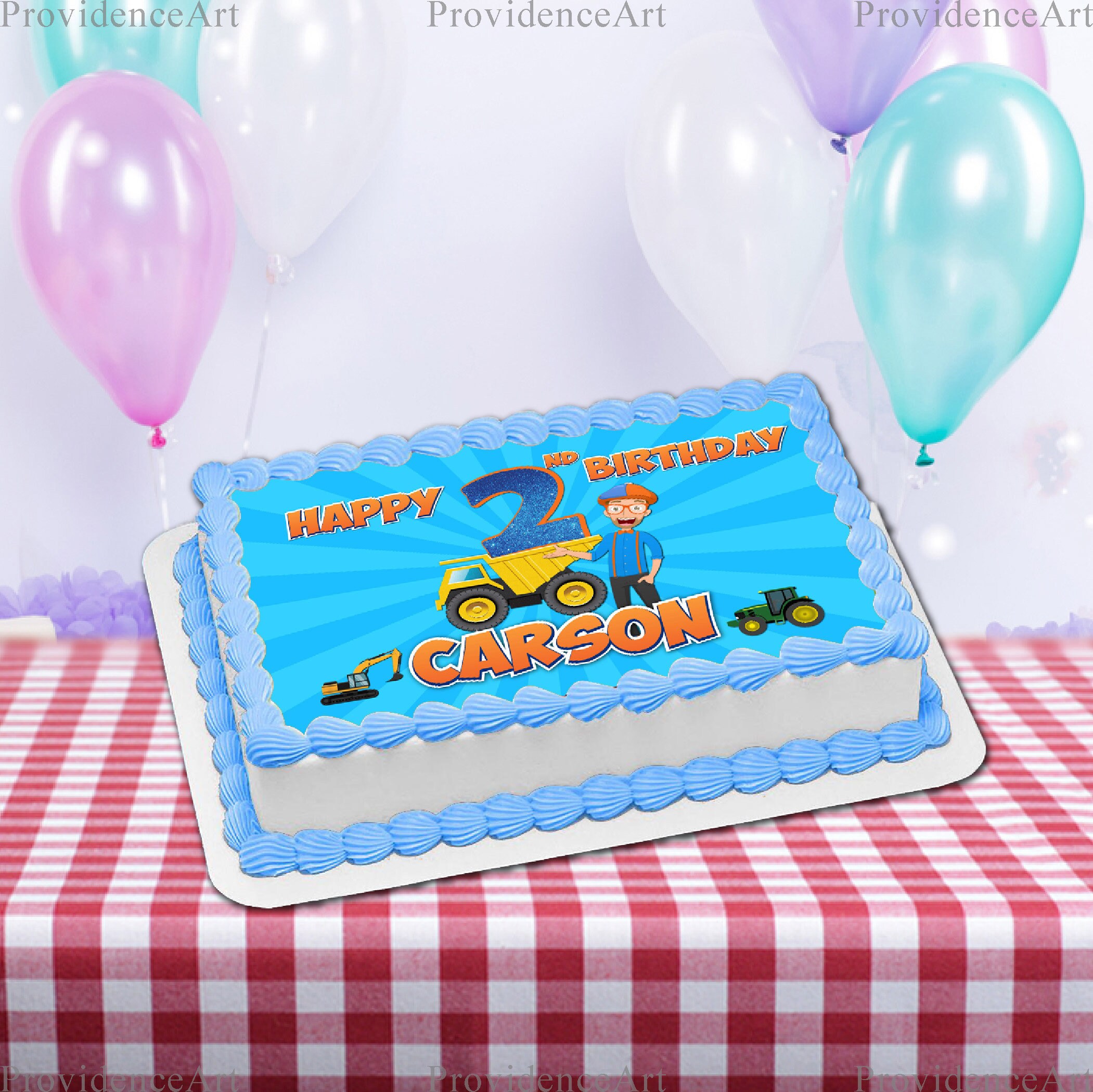 Printable Blippi Cake Topper Blippi Birthday Party Cake | Etsy Norway