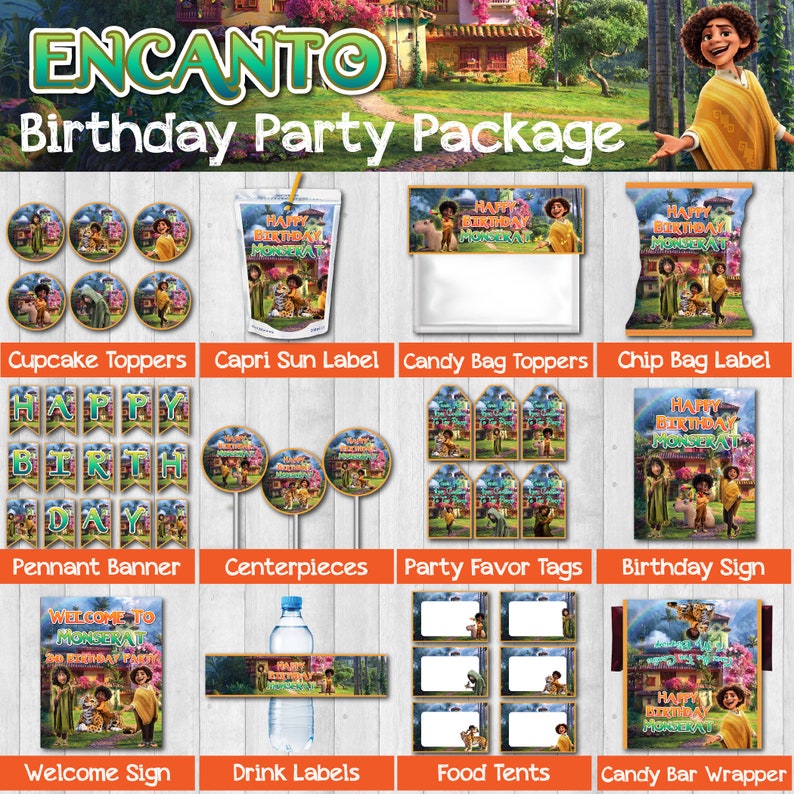 Encanto Birthday Party Package for Boy Encanto Birthday Etsy Ireland