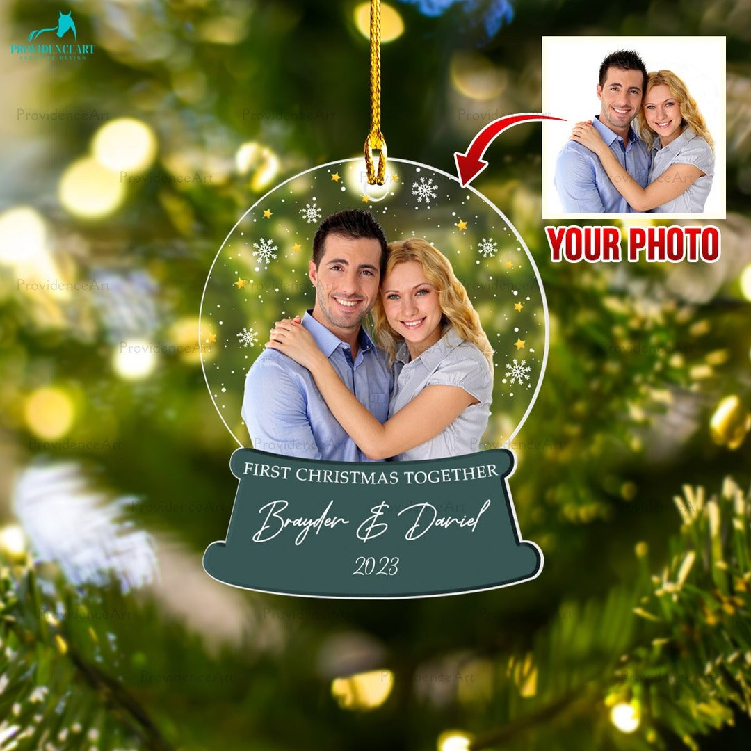 First Christmas Together Ornament, Our First Christmas Couple Photo