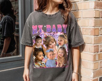 Personalized Baby Girl T-Shirt: Custom Photo Bootleg Tee