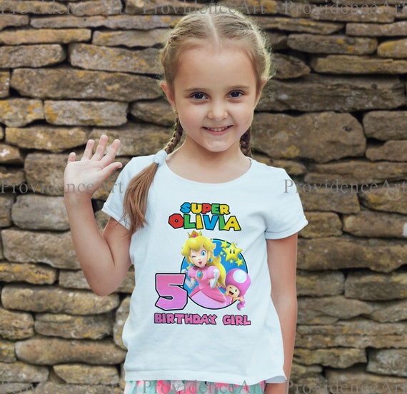 Super mario girl shirt Clearance