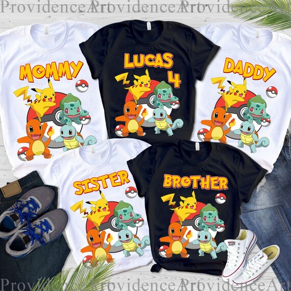 Pokemon Birthday Shirt Pokemon Family 