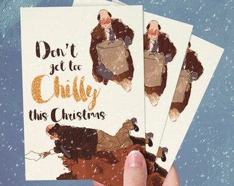 Don't get too Chilly this Christmas Kevin Malone funny Christmas Card - The Office US Dunder Mifflin Chili Day