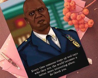 Captain Raymond Holt LGBT moving "coming out" quote - Brooklyn Nine Nine - Andre Braugher