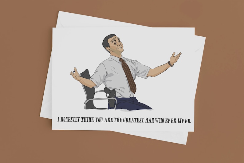 The greatest man who ever lived Charles Boyle funny card for friend, boyfriend, husband, father's day, anything Brooklyn Nine Nine image 1