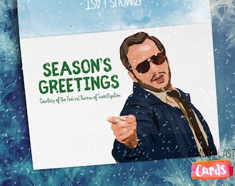 Season's Greetings from the FBI, Andy Dwyer / Burt Macklin Christmas Card - Parks and Recreation