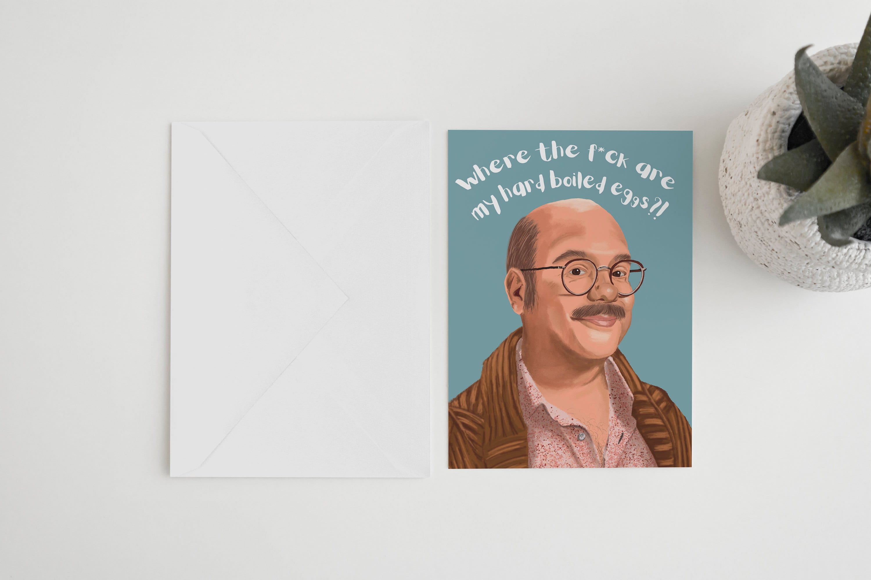 Where the Fck Are My Hard Boiled Eggs Blank Card With - Etsy