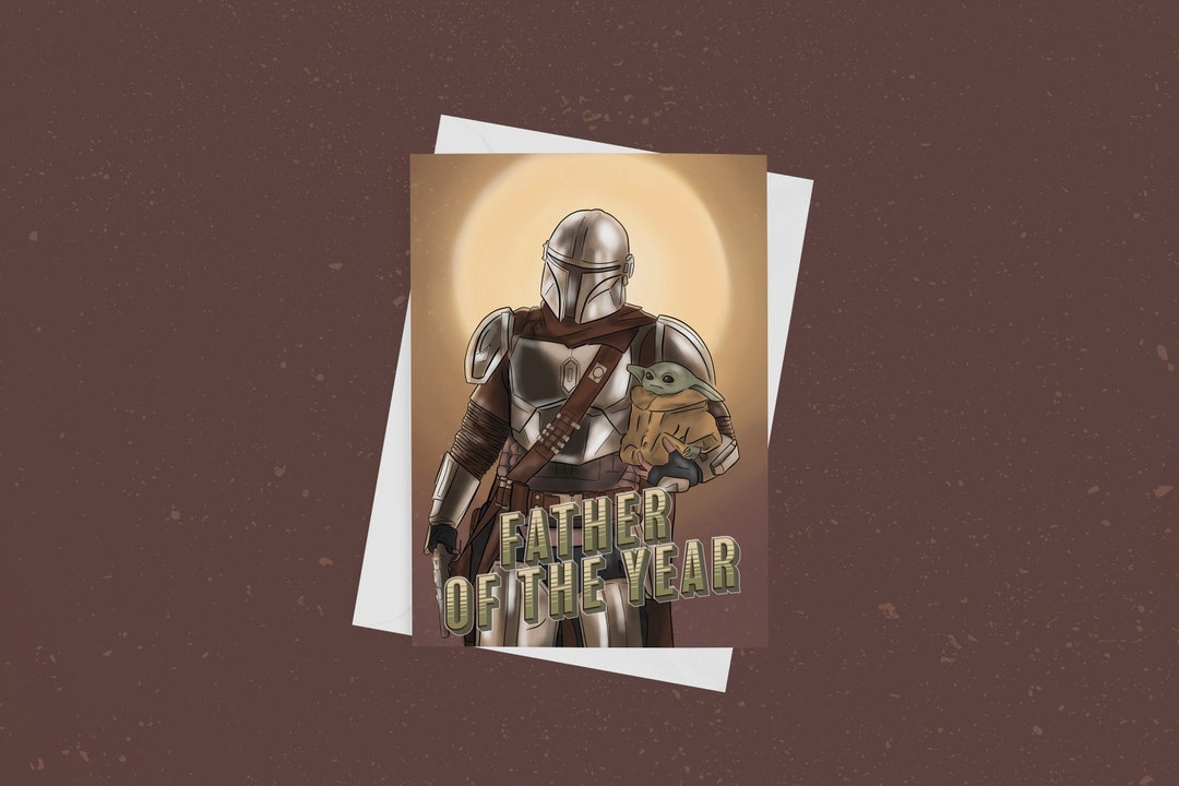 The Mandalorian Din Djarin Father of the Year Card Father's Day or Dad