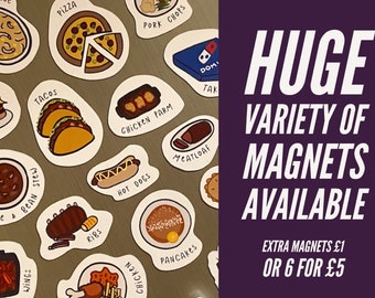 Pick your own Meal Magnets - bundle packs of 1, 6 or 15