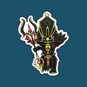 Op Warframe geïnspireerde Harrow Prime, waterbestendige gestanste sticker