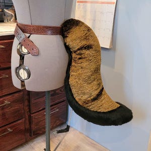 2 Color Canine Furry Fursuit Tail, Gold and Black