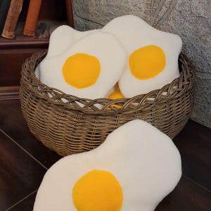 Plush Prop Fried Egg Fleece Weighted Furry Fursuit Cosplay