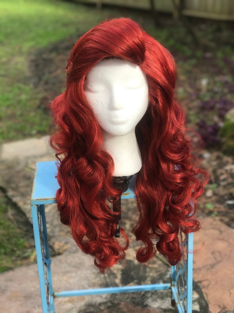 Ariel Wig Small Swoop Bangs Etsy