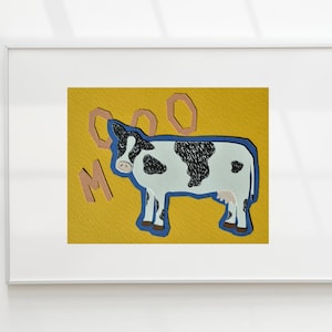 牛の切り紙アート | オーダーメイドで手作り