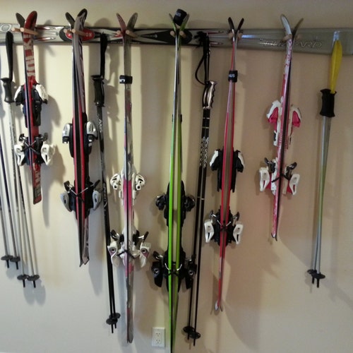 Wall Mounted shops Ski Rack