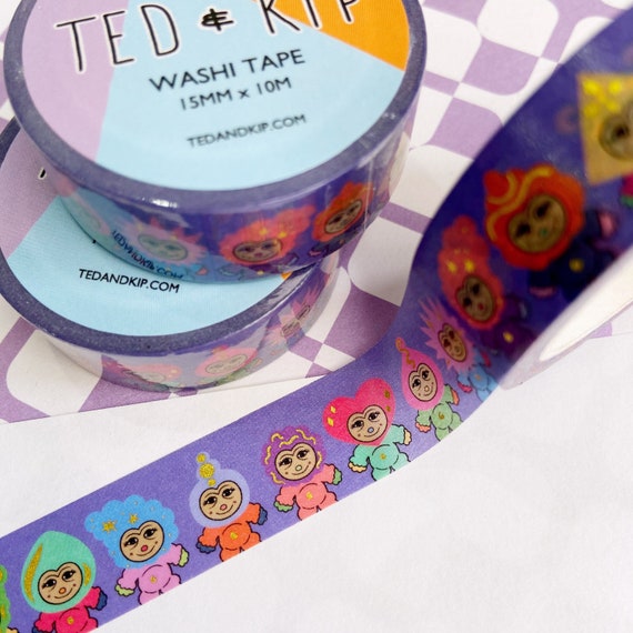 Vintage Washi Tape Decorative Paper Masking Tape DIY Adhesive Scrapbook  Sticker Purple Washi 