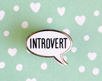 SECONDS Enamel Pin, Introvert Pin Badge Gift