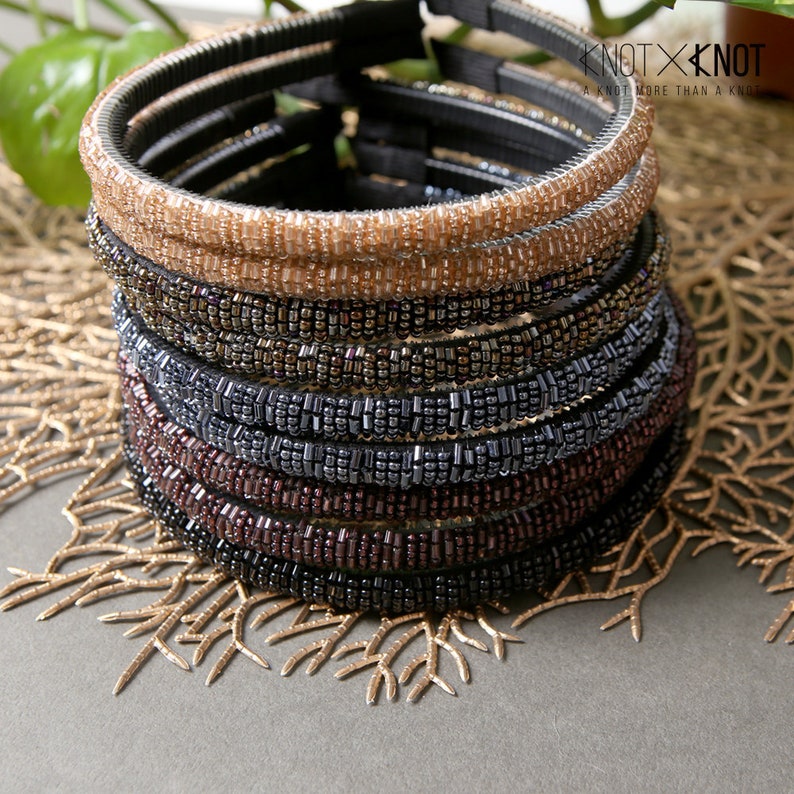 Premium simple beads knot hairband Headband