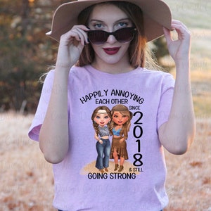 Annoying Each Other 3D Effect Couple - Personalized T Shirt – Wander Prints