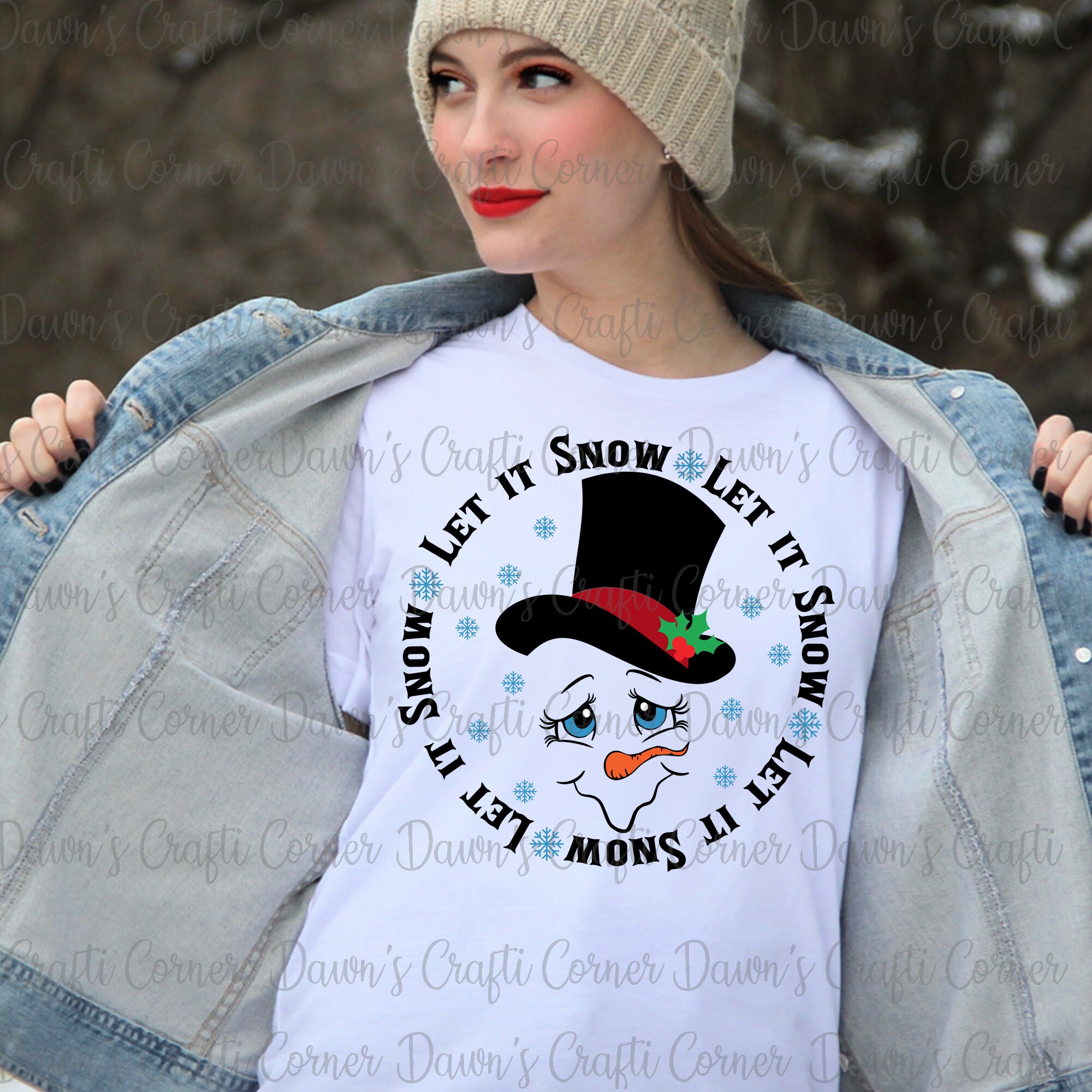 Snowman Svg Let It Snow Svg Christmas Svg Let It Snow | Etsy